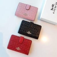 ราคา COACH F25937 MEDIUM CORNER ZIP WALLET (มือหนึ่ง) (360736815)