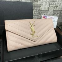 ราคา YSL monogram wallet สีชมพูนู้ด สวย คุณหนูมาก (มือสอง) (360759123)