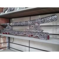 ราคา มีดดาบเหล็กน้ำพี้ 25 นิ้ว ฝังมุก (มือหนึ่ง) (350371814)