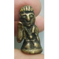 ราคา 6382-รูปหล่อนางกวักหลวงพ่ออิ่ม วัดหัวเขา เนื้อทองเหลืองเก่า (มือสอง) (351322872)