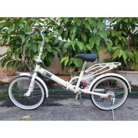 ราคา จักรยานพับได้วินเทจ ล้อ20” เฟรมเหล็ก โช๊คหลังปั่นนิ่ม เกียร์Shimano 6 Speed (ส่งฟรี) (มือสอง) (360724310)