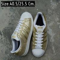 ราคา Adidas Superstar Gold พื้นเต็มสภาพดี (มือสอง) (360726710)