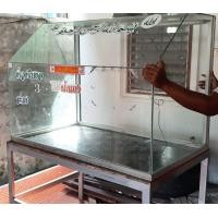 ราคา ตู้กระจกขายอาหาร พร้อมโต๊ะขาเหล็ก (มือสอง) (360725388)