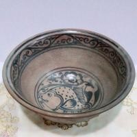 ราคา ชามสังคโลก เครื่องปั้นดินเผา สุโขทัย รูปปลา เก่า โบราณ (มือสอง) (345436371)
