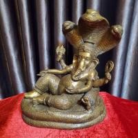 ราคา พระพิฆเนศ​ ปางเสวยสุขนาคปรก เนื้อสัมฤทธิ์ (มือสอง) (360716887)