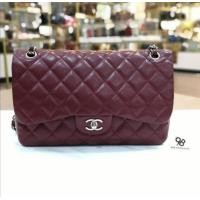 ราคา Used - Chanel​ Classic​ Jumbo Large​ Red​ Caviar (มือสอง) (360714275)
