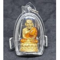 ราคา หลวงปู่ทวด บัวรอบย้อนยุค เนื้อทองขาวลงยาจีวร (มือหนึ่ง) (360192717)
