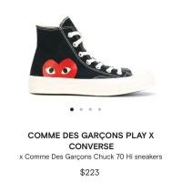 ราคา COMME DES GARÇONS PLAY X CONVERSE (มือสอง) (360718305)
