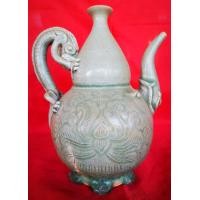 ราคา กาน้ำจัณสังคโลก​ ทรงน้ำเต้า​ เตาทุเรียง​ จ.สุโขทัย​ (มือสอง) (360721857)