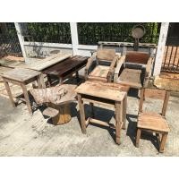 ราคา โต๊ะนักเรียน เก้าอี้นักเรียน เก้าอี้เก่า (มือสอง) (360711051)