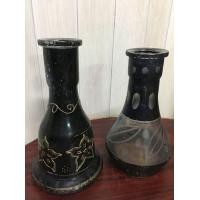 ราคา ขวดแก้วสะสมเก่า 2 ใบ (มือสอง) (360717945)