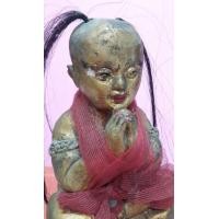 ราคา 6100-กุมารทองผมแกละยาว เนื้อปูนขาวเก่าหลวงพ่อเต๋คงทอง วัดสามง่าม เขียนยันต์ใต้ฐาน ขนาดฐาน 3.5 นิ้ว สูงรวมประมาณ 6 นิ้ว (มือสอง) (359872404)