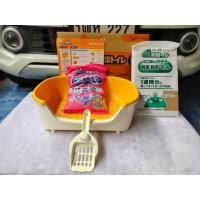 ราคา KAO ชุดกระบะใส่ทรายแมวแบบ2ชั้นครับ มาพร้อมแผ่นไม้ดูดซับกลิ่นอย่างดีและทรายแมวแบบไม้สนครับ ของใหม่จากญี่ปุ่น ราคา590บาท (มือหนึ่ง) (358811547)