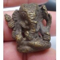 ราคา 1792-รูปหล่อพระพิฆเนศสี่กร เนื้อทองเหลืองเก่า (มือสอง) (355785774)