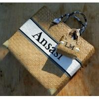 ราคา กระเป๋ากระจูดสาน เพ้นท์ชื่อ (มือหนึ่ง) (360691929)