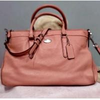 ราคา Coach MORGAN SATCHEL IN PEBBLE LEATHER แท้ (มือสอง) (360706302)