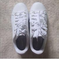 ราคา มือสอง ของแท้ adidas superstar สีชมพูตุ่น เบอร์ 9 (มือสอง) (360688040)