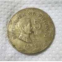 ราคา เหรียญ 5 Peso Coin Of Philippines ปี 1998 (มือสอง) (360707982)