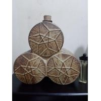 ราคา ขวดเหล้าทรงถังเบียร์ (มือสอง) (360695823)