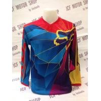 ราคา เสื้อยืดแขนยาววิบาก Fox ฟ้าแดง (มือหนึ่ง) (360686268)