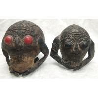 ราคา 6031-พระราหูกะลาแกะหลวงพ่อน้อย วัดศรีษะทอง สุดยอดศิลป์ยุคเก่าครับ ของเก่าเก็บเหมาได้มาจากบ้านเก่าครับ สวยงามเข้มขลัง มาเป็นคู่ครับ (มือสอง) (359064484)