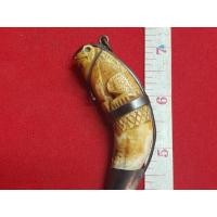 ราคา เสือแกะหลวงพ่อนกวัดสังกะสี เลี่ยมเงินเก่า (มือสอง) (359814876)