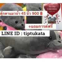 ราคา ตุ๊กตาแมวน้ำอุ๋งสีเทาเข้มแถมการด์วาเลนไทน์ฟรีคะ ตัวใหญ่น่ากอด ขนาด 45 นิ้ว size XL ราคา 900 บาท แถมส่ง ems ฟรีค่ะ สินค้านำเข้าจากญี่ปุ่นค่ะ (มือหนึ่ง) (335543817)
