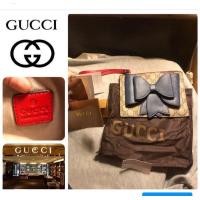 ราคา งดตอบคำถามท่านที่ไม่มั่นใจ ไม่jมั่นใจปล่อยผ่านเลยค่ะ‼️sale ด่วน‼️Used like new Gucci GG Supreme bow wristlet 5.5x7.5" (มือสอง) (360655406)