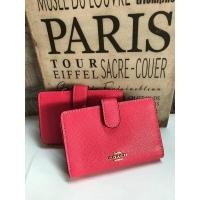 ราคา กระเป๋าสตางค์ Coach F11484 Medium Corner Zip Wallet In Crossgrain Leather (มือหนึ่ง) (360666019)