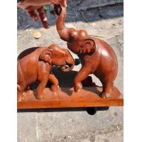 ราคา ช้างไม้แกะสลัก เก่า (มือสอง) (360662375)