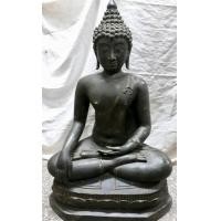 ราคา พระเชียงแสน หน้าตัก 20 นิ้วผิวสำริดสนิมเขียว (มือหนึ่ง) (355693575)