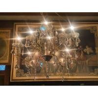 ราคา โคมไฟคริสตัลโครงทองเหลือง งานเก่าอิตาลีสวยน่ารักครับ (มือสอง) (360635100)