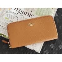 ราคา กระเป๋าสตางค์ Coach F16612 Accordion Zip Wallet In Polished Pebble Leather (มือหนึ่ง) (360636219)