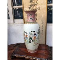 ราคา แจกันกระเบื้องพู่กันจีนเก่า (มือสอง) (360640745)