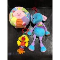 ราคา ลูกบอลผ้า ตุ๊กตาห้อยplaygro ตุ๊กตาช้าง (มือสอง) (360621679)