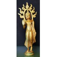 ราคา พระปางลีลาสุโขทัย​ เนื้อสำริด​หล่อ​โบราณ​ (มือสอง) (360625043)