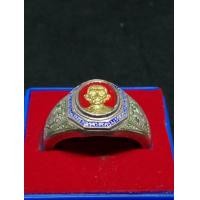 ราคา เเหวนเนื้อเงินเเท้หน้าทองคำเเท้หลวงพ่อรวย รุ่นรวยรุ่งเรืองขนาดเบอร์​ 64 เลขโค๊ต158 ประกันเเท้ออกวัดหัวคุ้ง (มือสอง) (355781645)