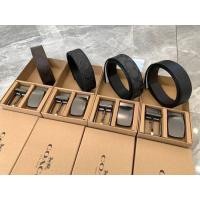 ราคา Coach Men’s Belt Double Buckle Double Sided Box Set Belt For Gift (มือหนึ่ง) (360611930)