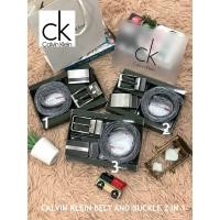 ราคา CK เข็มขัดชาย Calvin Klein หนังแท้. หัวเข็มขัด 2 ชอ้น สายใช้ได้ 2 ด้าน อุปกรณ์ครบ ส่งฟรี 1390 (มือหนึ่ง) (360618818)