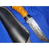 ราคา มีดพก ดามัสกัส ด้ามเป็นเขาสัตว์ (มือสอง) (360607980)