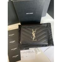 ราคา Very like new ysl wallet ปี2020 สีดำอะไหล่เงิน (มือสอง) (360613410)
