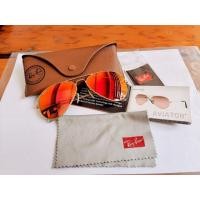 ราคา แว่นตา Ray-Ban Aviator Large Metal Size 58 สีแดงส้ม กระเป๋าครบ (มือสอง) (360609995)
