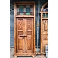 ราคา ประตูไม้สักประดับกระจกสี Colorful glass door (มือหนึ่ง) (359517622)