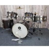 ราคา กลองชุดเล็ก (กลองชุดเด็ก) G-force กลองชุด 5 ใบ พร้อมอุปกรณ์ครบชุด ขอบโครเมียม สีเทาดำ (มือหนึ่ง) (350327865)