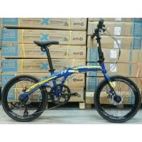 ราคา TRINX DOLPHIN 2.0(ส่งฟรี) จักรยานพับได้ ล้อ 20 นิ้ว เกียร์ SHIMANO 7 สปีด ดิสก์เบรค ดุมล้อแบริ่ง แฮนด์ปลดเร็ว แกนปลดเร็วหน้าหลัง เฟรม ALLOY (มือหนึ่ง) (358580252)