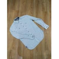 ราคา Timberland เสื้อเชิ้ตแขนยาว ทำงาน ไซM ลายทางเล็ก อก 41 นิ้ว (มือสอง) (359705989)