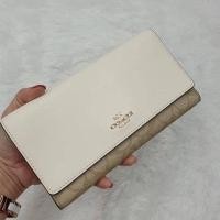 ราคา Coach F88024 Trifold Wallet In Signature Canvas กระเป๋าสตางค์