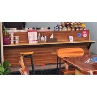 ราคา ขายเคาน์เตอร์ขายของ ไม้สัก top หิน อย่างดี (มือสอง) (360559226)