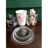 ราคา set แก้วสวยแสนหวานพร้อม จานรอง Pyrex -สินค้าคุณอิง (มือหนึ่ง) (360563781)