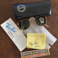 ราคา ขาย Vintage 80s Rayban Round Metal Hexagonal made in USA ของแท้ (มือสอง) (360114393)